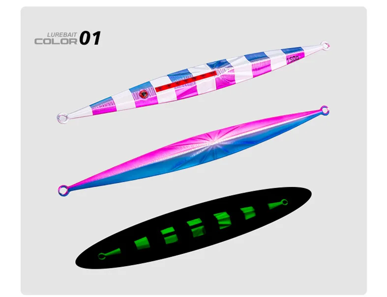 Jig Slow-Shaking Sea Fishing Boat Iron Plate Lead Fish ABS Pencil Lure - view 11