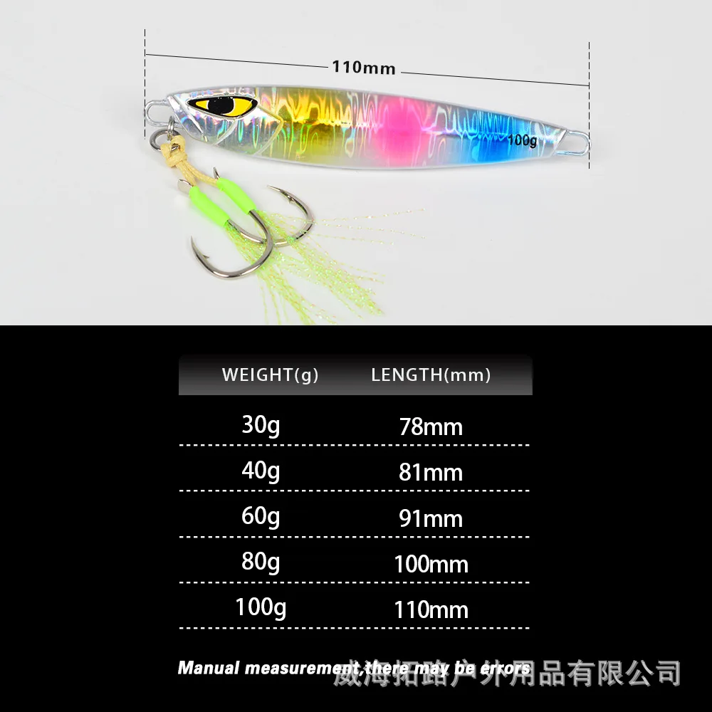 Hot-Selling New Arrival Laser 30g-100g Sea Fishing Mackerel Metal Jig ABS Pencil Lure - view 13