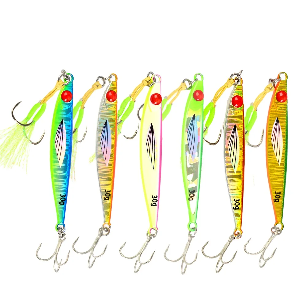 Shore &amp; Boat Sea Fishing Iron Plate Metal Jig No Hooks