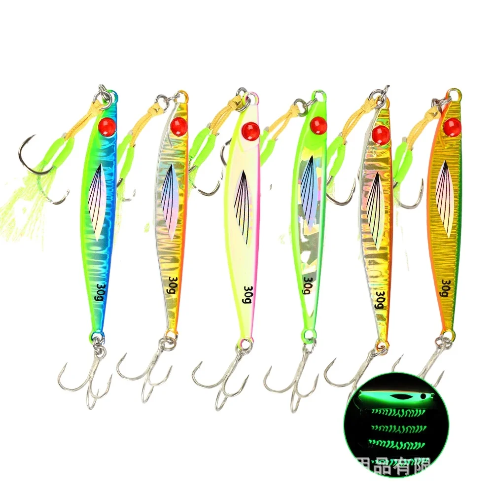 Shore & Boat Sea Fishing Iron Plate Metal Jig No Hooks ABS Pencil Lure - view 6
