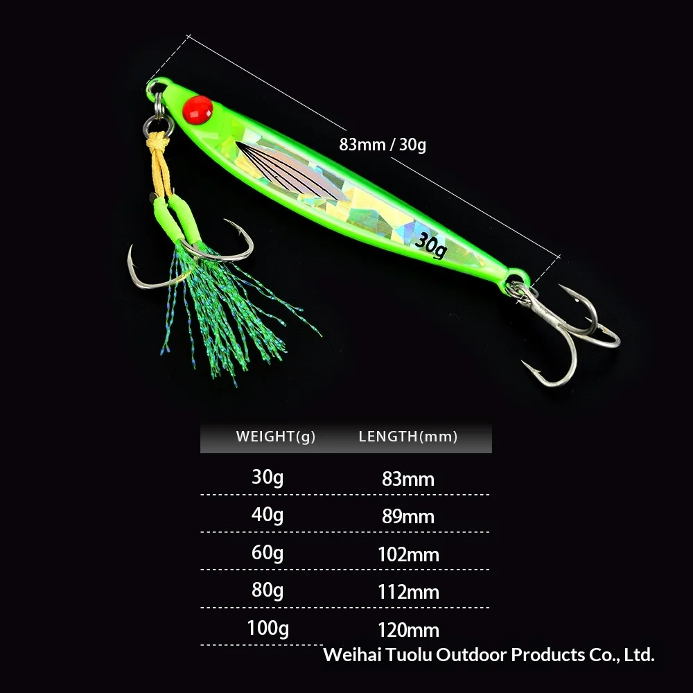 Shore & Boat Sea Fishing Iron Plate Metal Jig No Hooks ABS Pencil Lure - view 7