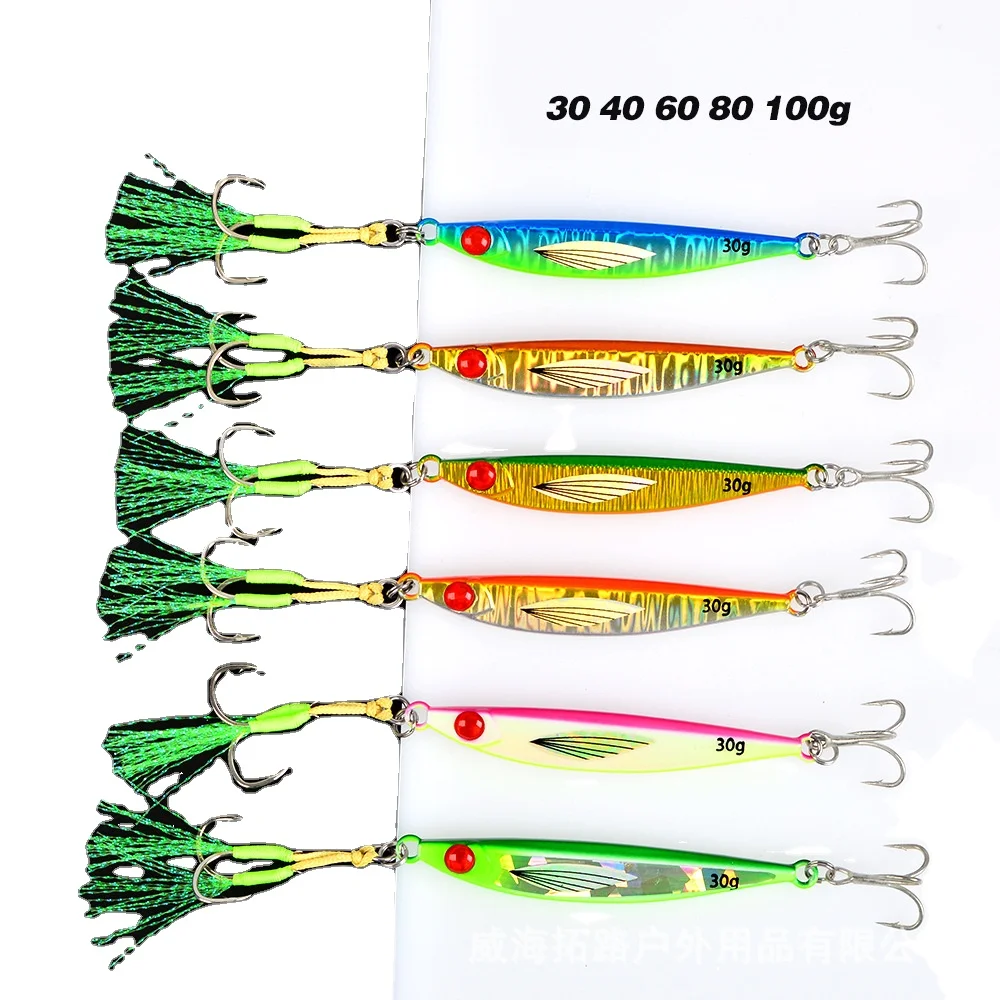 Shore & Boat Sea Fishing Iron Plate Metal Jig No Hooks ABS Pencil Lure - view 8