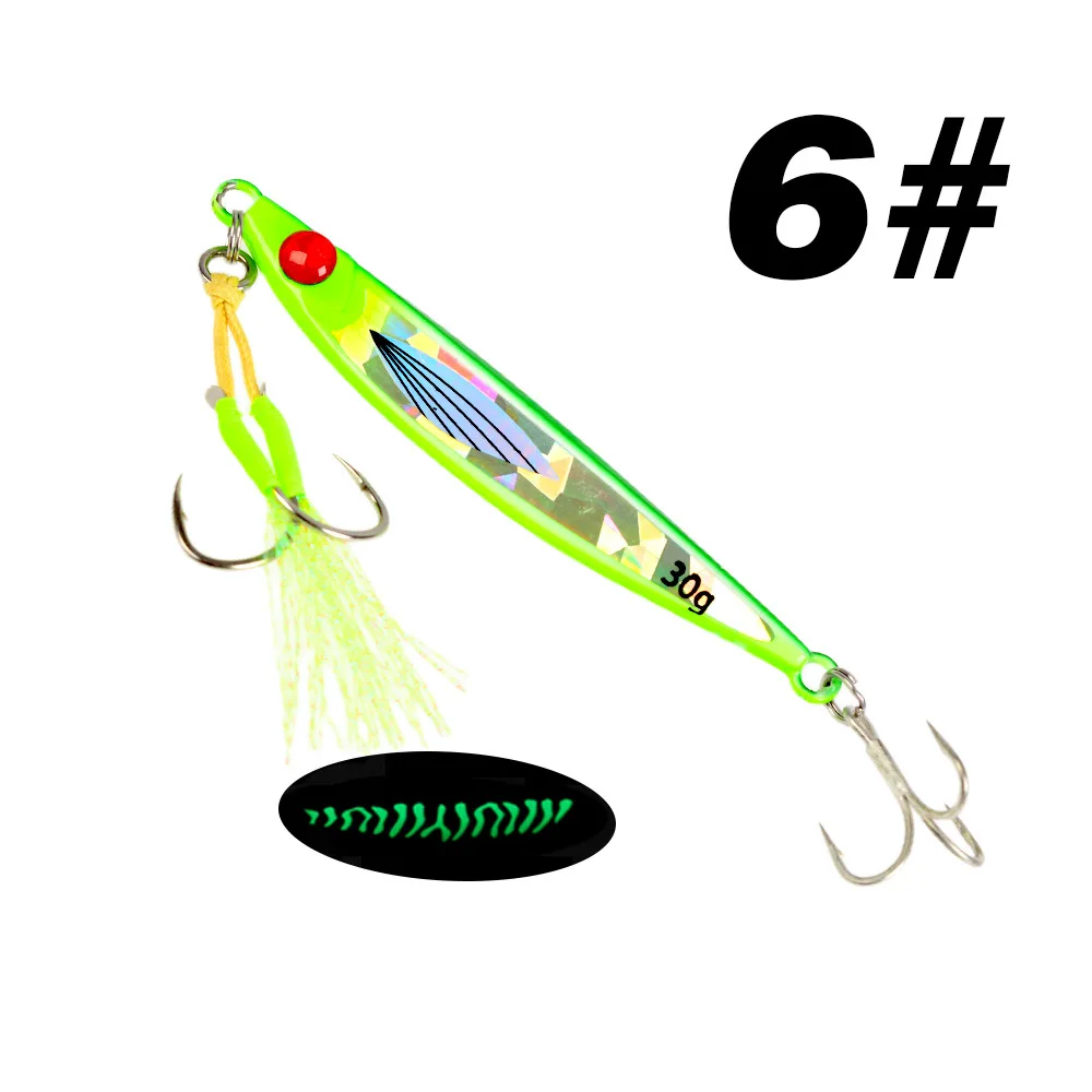 Shore & Boat Sea Fishing Iron Plate Metal Jig No Hooks ABS Pencil Lure - view 9