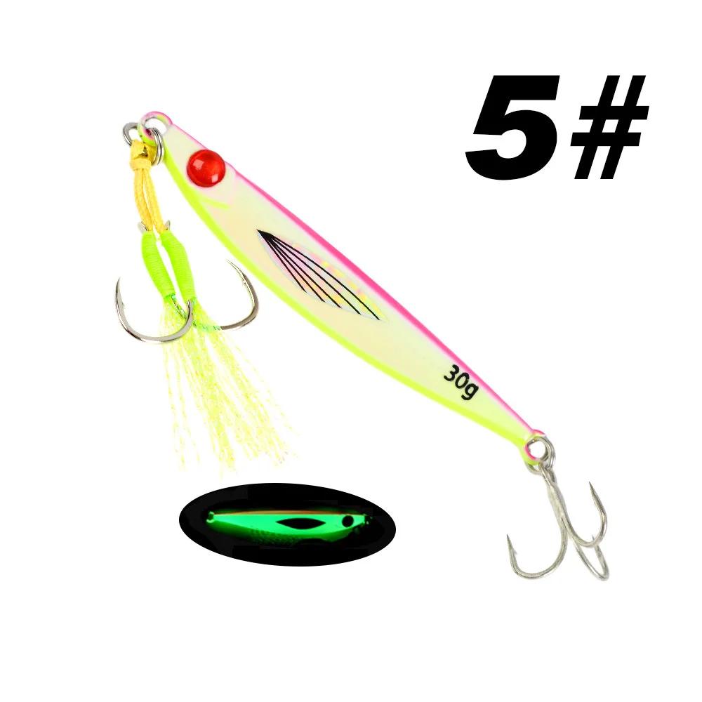 Shore & Boat Sea Fishing Iron Plate Metal Jig No Hooks ABS Pencil Lure - view 11
