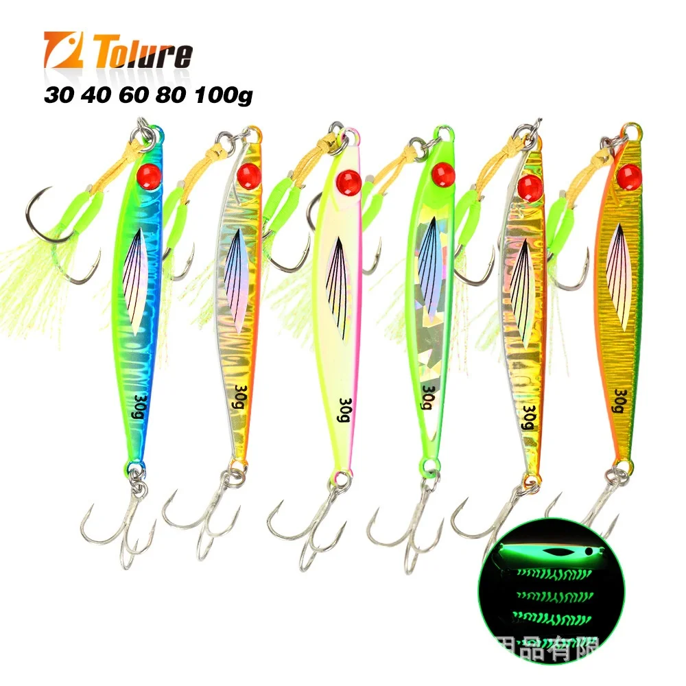 Shore & Boat Sea Fishing Iron Plate Metal Jig No Hooks ABS Pencil Lure - view 14