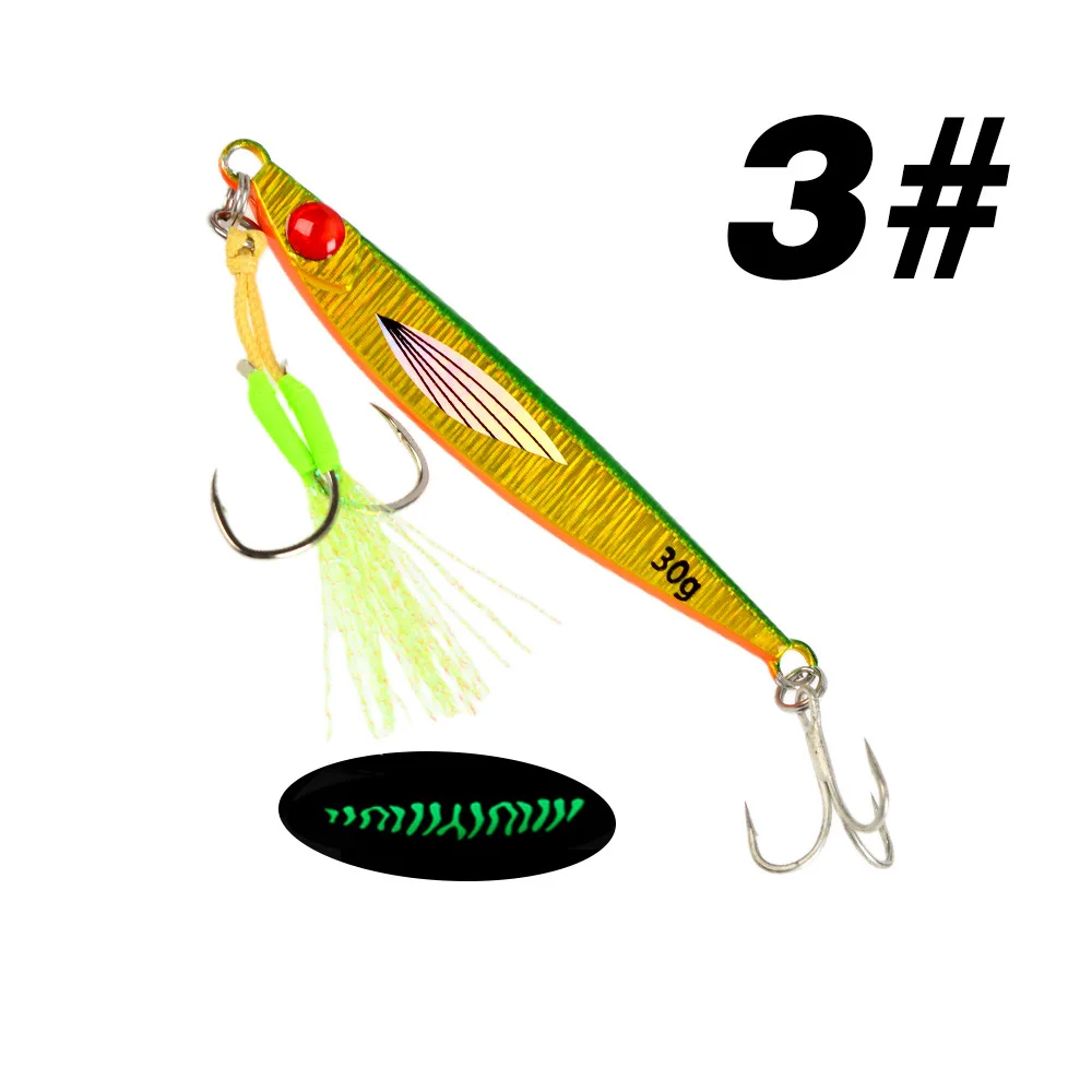 Shore & Boat Sea Fishing Iron Plate Metal Jig No Hooks ABS Pencil Lure - view 15