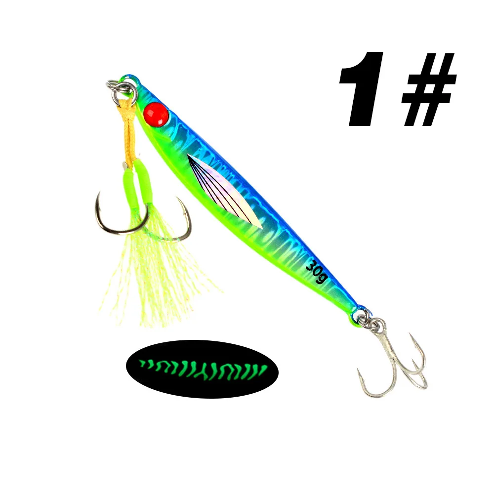 Shore & Boat Sea Fishing Iron Plate Metal Jig No Hooks ABS Pencil Lure - view 17