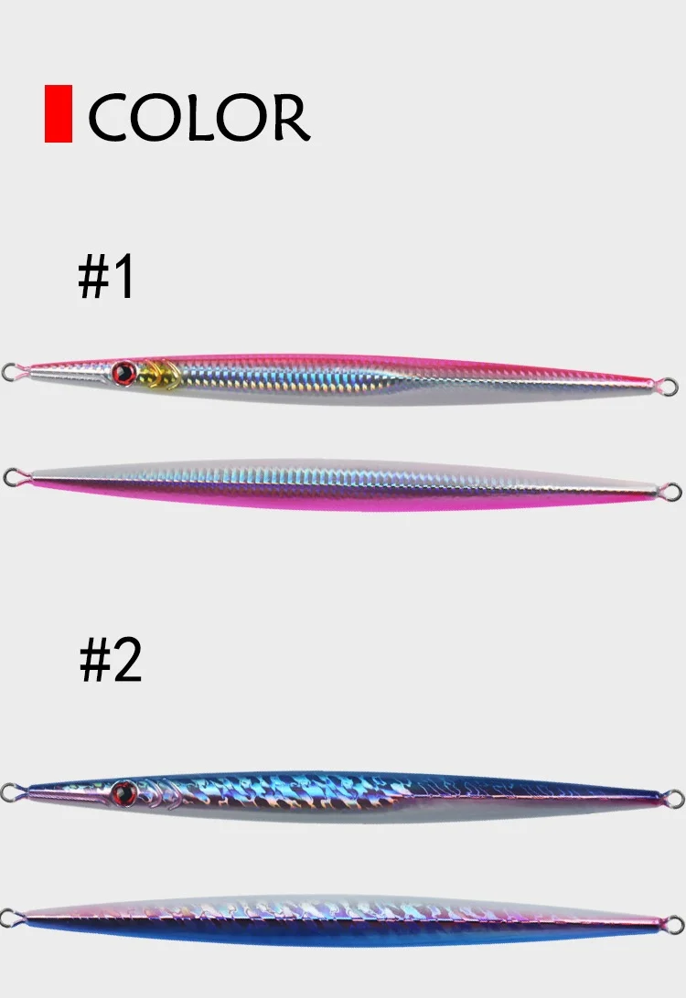 Iron Plate Lead Lure Slow Shake Long Strip Fast-Sinking Quick ABS Pencil Lure - view 5