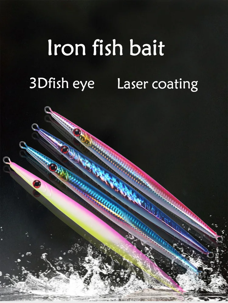 Iron Plate Lead Lure Slow Shake Long Strip Fast-Sinking Quick ABS Pencil Lure - view 6