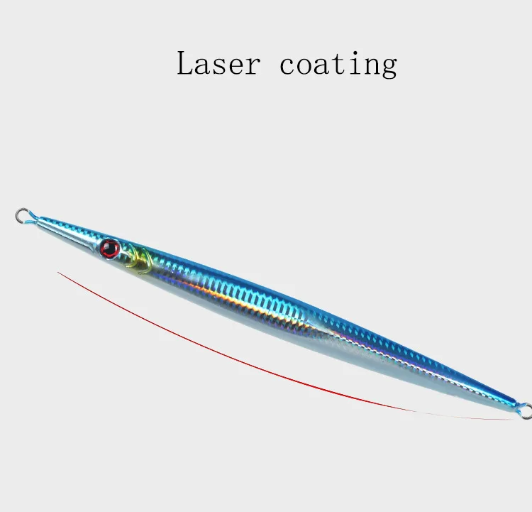 Iron Plate Lead Lure Slow Shake Long Strip Fast-Sinking Quick ABS Pencil Lure - view 7
