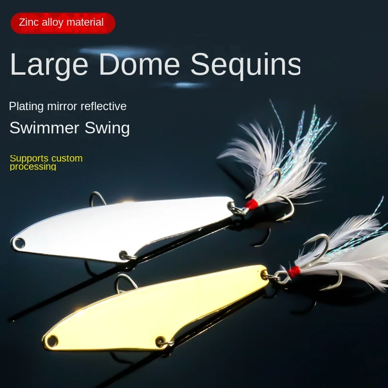 Lexin Qiandao Lake Broadsword VIB Sequins Luya Ultra-far Shore Metal Jig ABS Pencil Lure - view 4