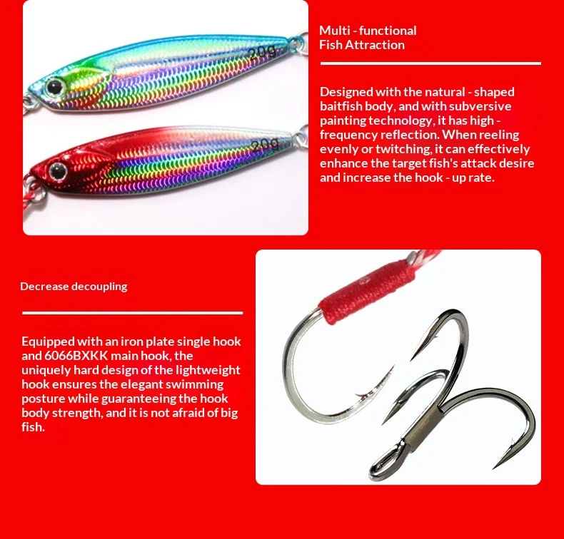 Espressif Explosive Fishing Shore Casting Lead Jig Big-Tail ABS Pencil Lure - view 6