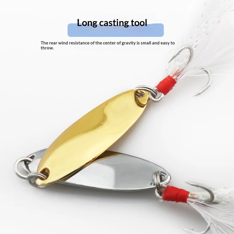 Crankbait Lure Zinc Alloy Sequin Barbless Bait for Sea Bass