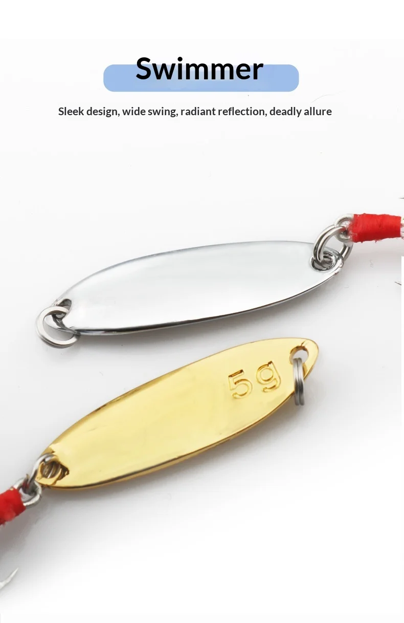 Crankbait Lure Zinc Alloy Sequin Barbless Bait for Sea Bass ABS Pencil Lure - view 12