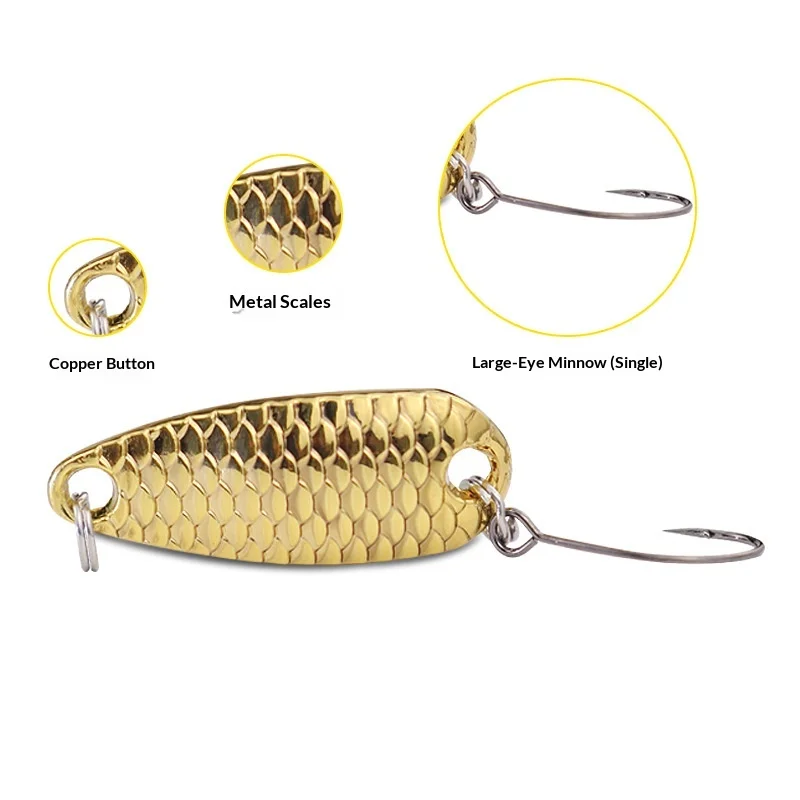 Dragon Scale Fish Mouth Sequin Stream Lure Bare Blade Micro Bait ABS Pencil Lure - view 1