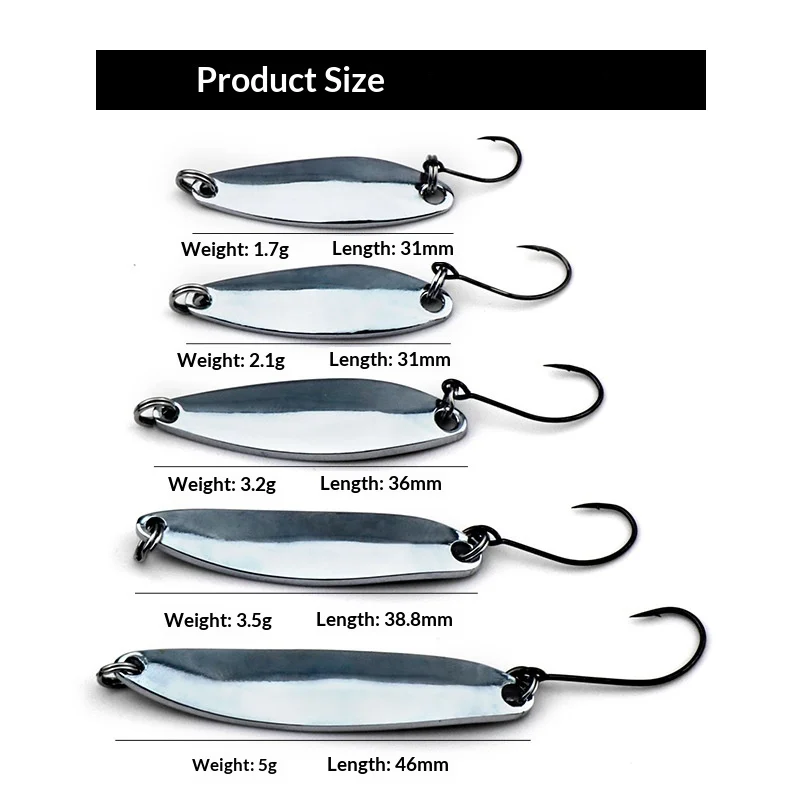 Lure Sequin Willow Leaf Spoon-Shaped Pure Copper Mandarin Fish ABS Pencil Lure - view 5