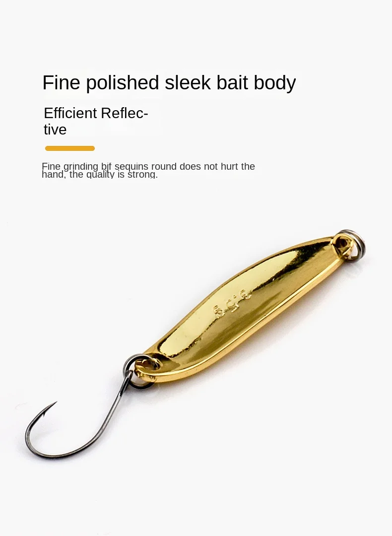 Lure Sequin Willow Leaf Spoon-Shaped Pure Copper Mandarin Fish ABS Pencil Lure - view 15