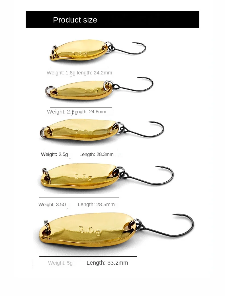 Lure Sequin Willow Leaf Spoon-Shaped Pure Copper Mandarin Fish ABS Pencil Lure - view 19