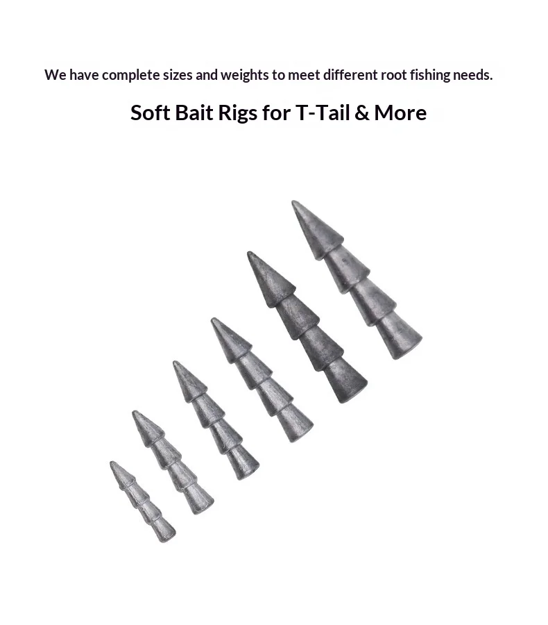 Espressif Lure Tower-Shaped Lead Sinker Soft-Bait Texas Rig Slow ABS Pencil Lure - view 8