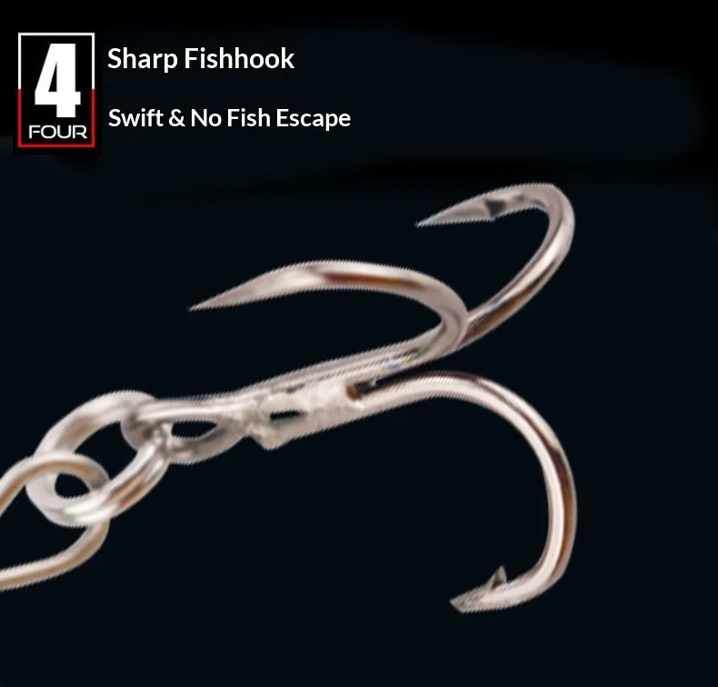 Espressif Copper Composite Spinning Three-Prong Hook Sequin Micro Metal Jig ABS Pencil Lure - view 18