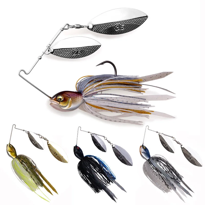 New 18g 8Colors 120mm Sinking Buzz Bait Bass Big Mouth Swimbait