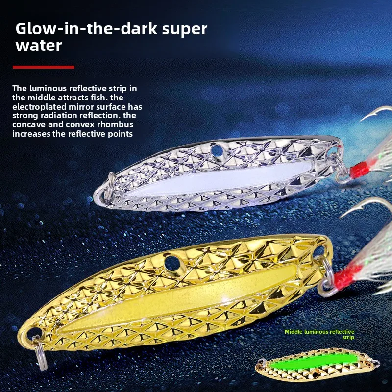 Luminous Super Pineapple Leech Sequins Eye of Heaven Luya Metal Jig ABS Pencil Lure - view 5