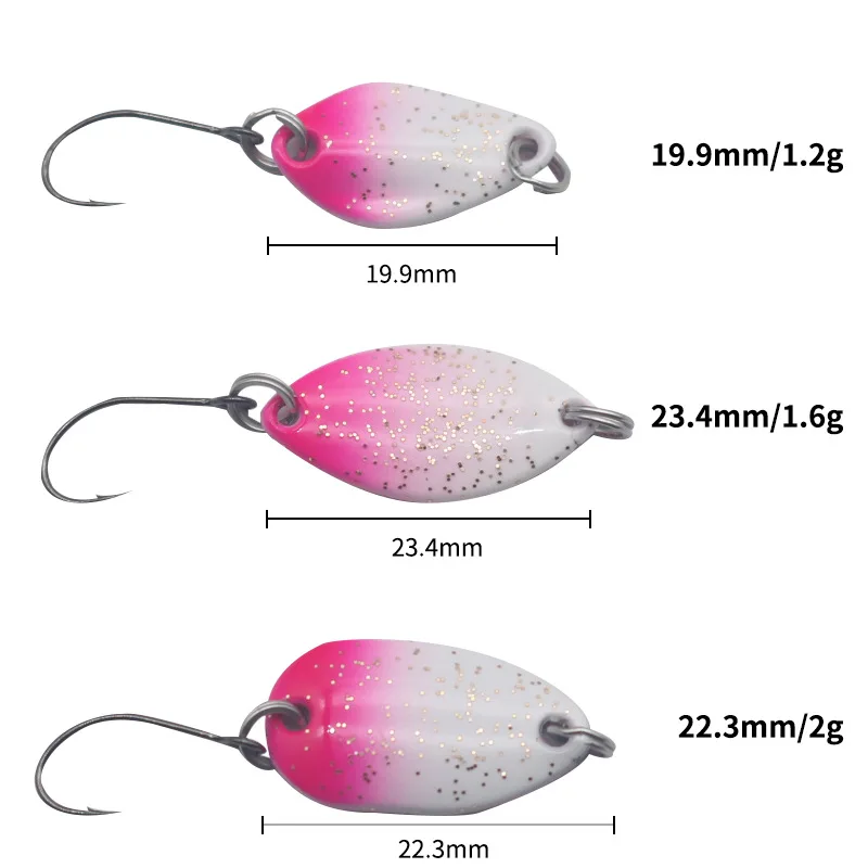Lexin Luya Copper Live Bait Bionic Spoon with Hooks for Trout ABS Pencil Lure - view 3