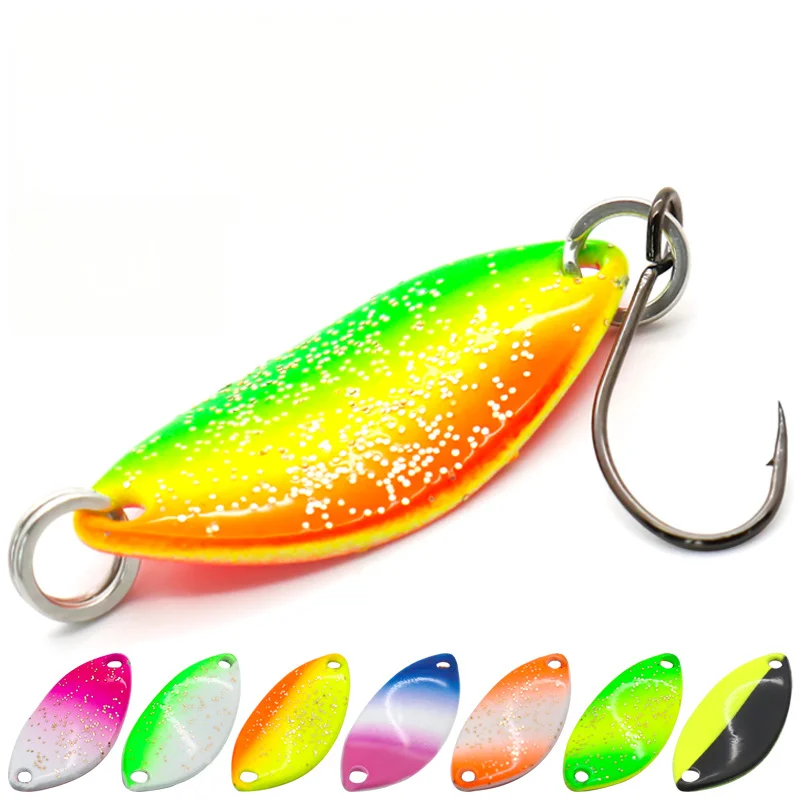 Lexin Luya Copper Live Bait Bionic Spoon with Hooks for Trout ABS Pencil Lure - view 7