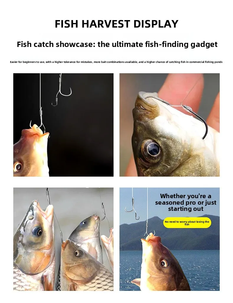 Stainless Steel Bass Fishing Hook with Sequin Stream Design Live Metal Jig ABS Pencil Lure - view 4
