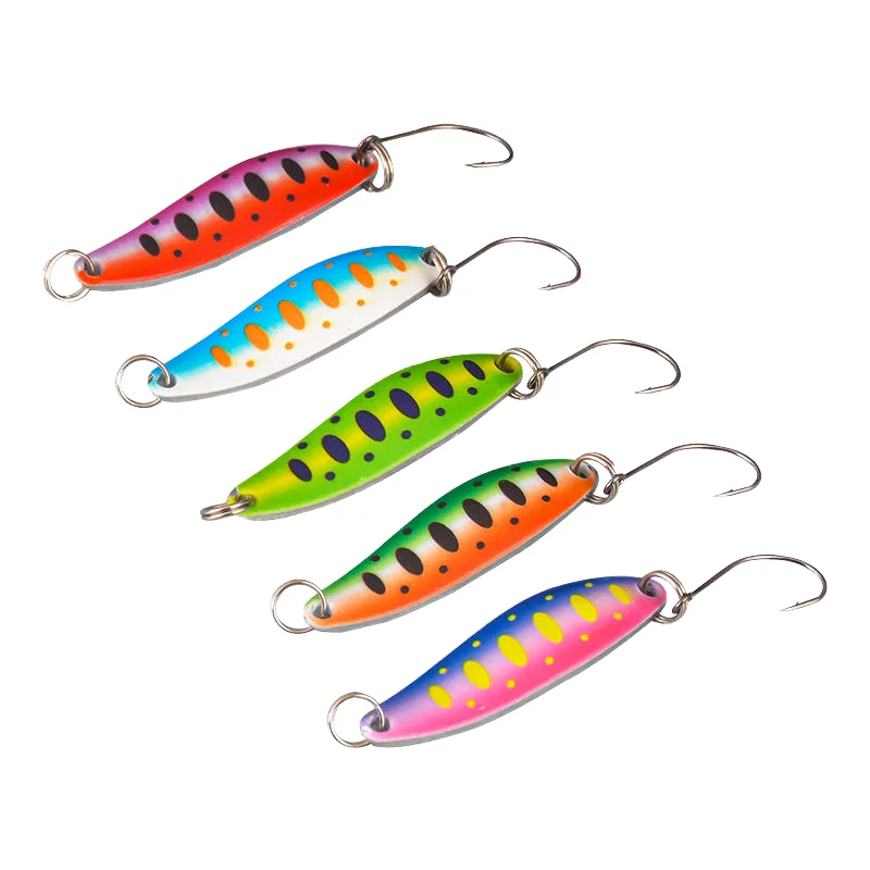 Taiyu Curved Willow Blade Spinner Lure, 5g 4.5cm Micro Fishing
