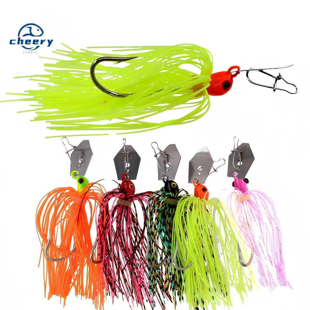 CHEERY High Quality 8CM 11.4G Chatterbait Lure 120mm Spinner Jig