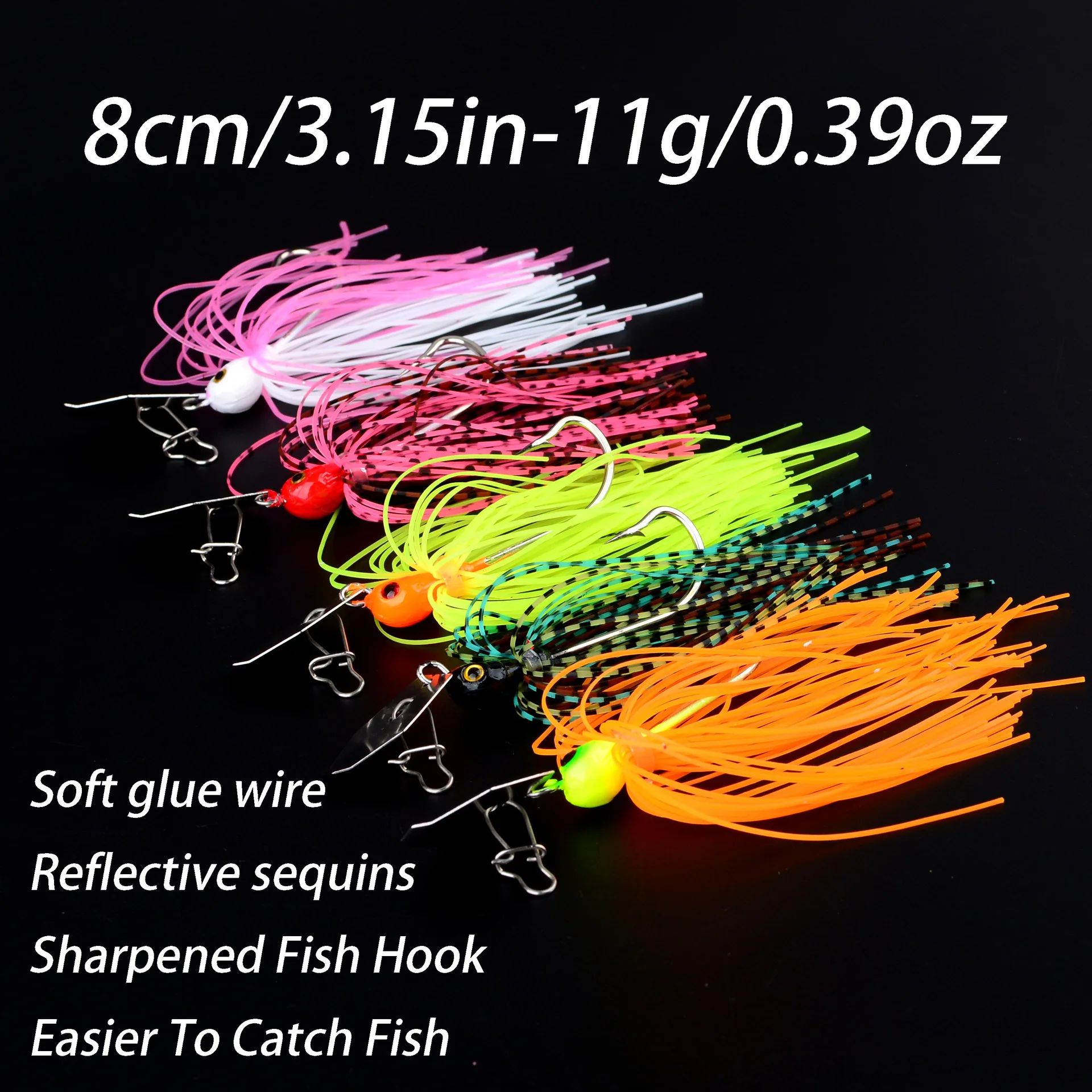 CHEERY High Quality 8CM 11.4G Chatterbait Lure 120mm Spinner Jig ABS Pencil Lure - view 7