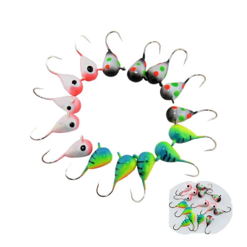 Wholesale JY FISHING Glow Tungsten Head Ice Jigs for Walleye