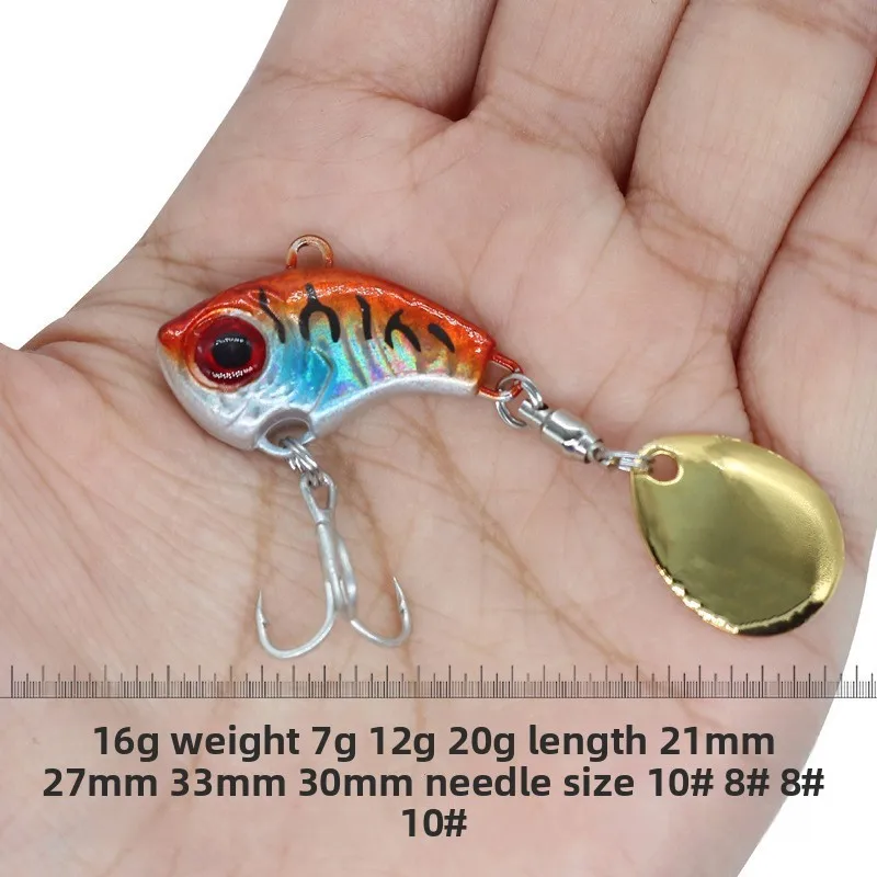Metal Small Whirlwind Vib Sequins Luya Artificial Hard Bait ABS Pencil Lure - view 3