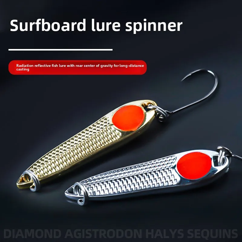 Surfboard Luya Sequins Bait Horse Mouth Melon Seeds Beak Green ABS Pencil Lure - view 6