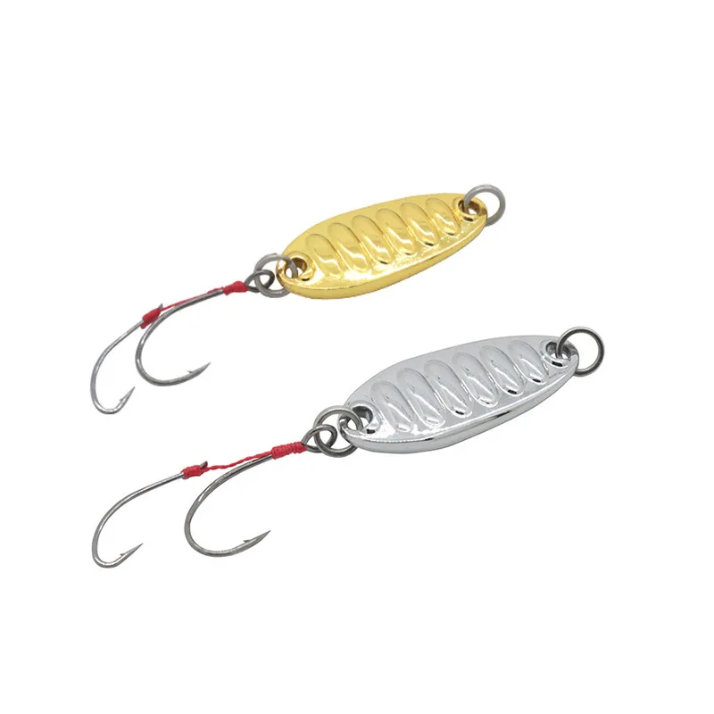 [Le Xin] Stainless Steel Live Bait Double Hook Luya with Sequin