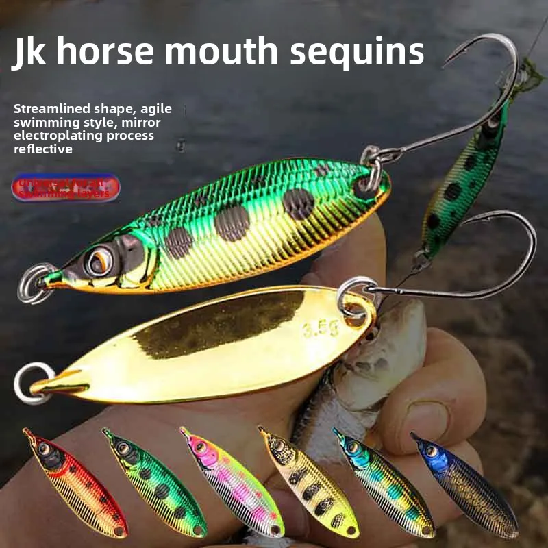 JK Spinner Bait Stream Lure, Metal Spoon for Bleak, Minnow, Bass, ABS Pencil Lure - view 6
