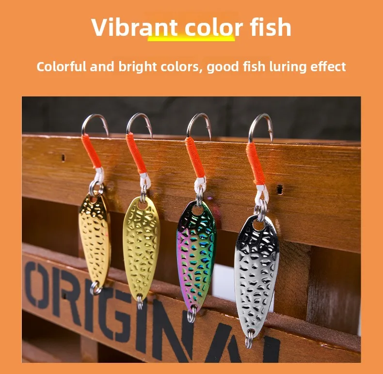 Pure Copper Fly Bait with Iron Plate and Stream Hooks White Strip ABS Pencil Lure - view 14