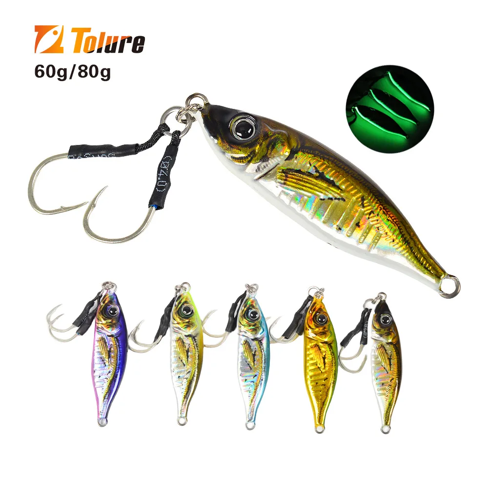 Lure Bait 3D Printed Metal Plate Bio-Imitation 60g 80g ABS Pencil Lure - view 1