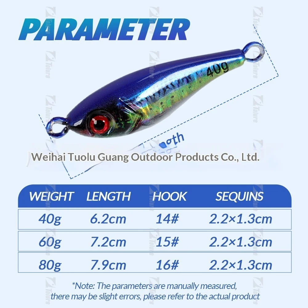 New Small Metal Jig Bait Hook Sequins Artificial Hard ABS Pencil Lure - view 13