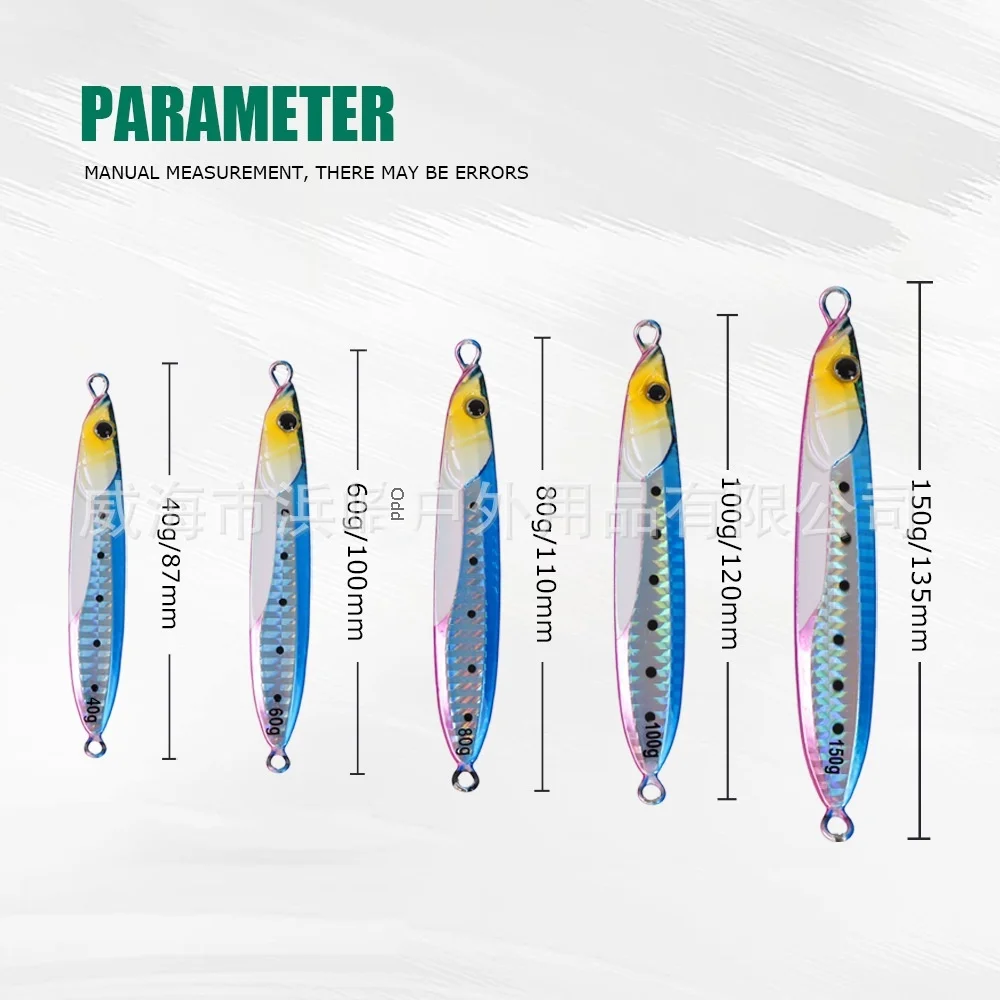 Tolure Long-Cast Jigging Metal Artificial Hard Bait Lure 40g-150g ABS Pencil Lure - view 11