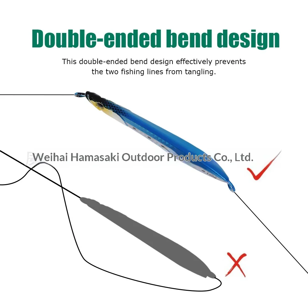 Tolure Long-Cast Jigging Metal Artificial Hard Bait Lure 40g-150g ABS Pencil Lure - view 2