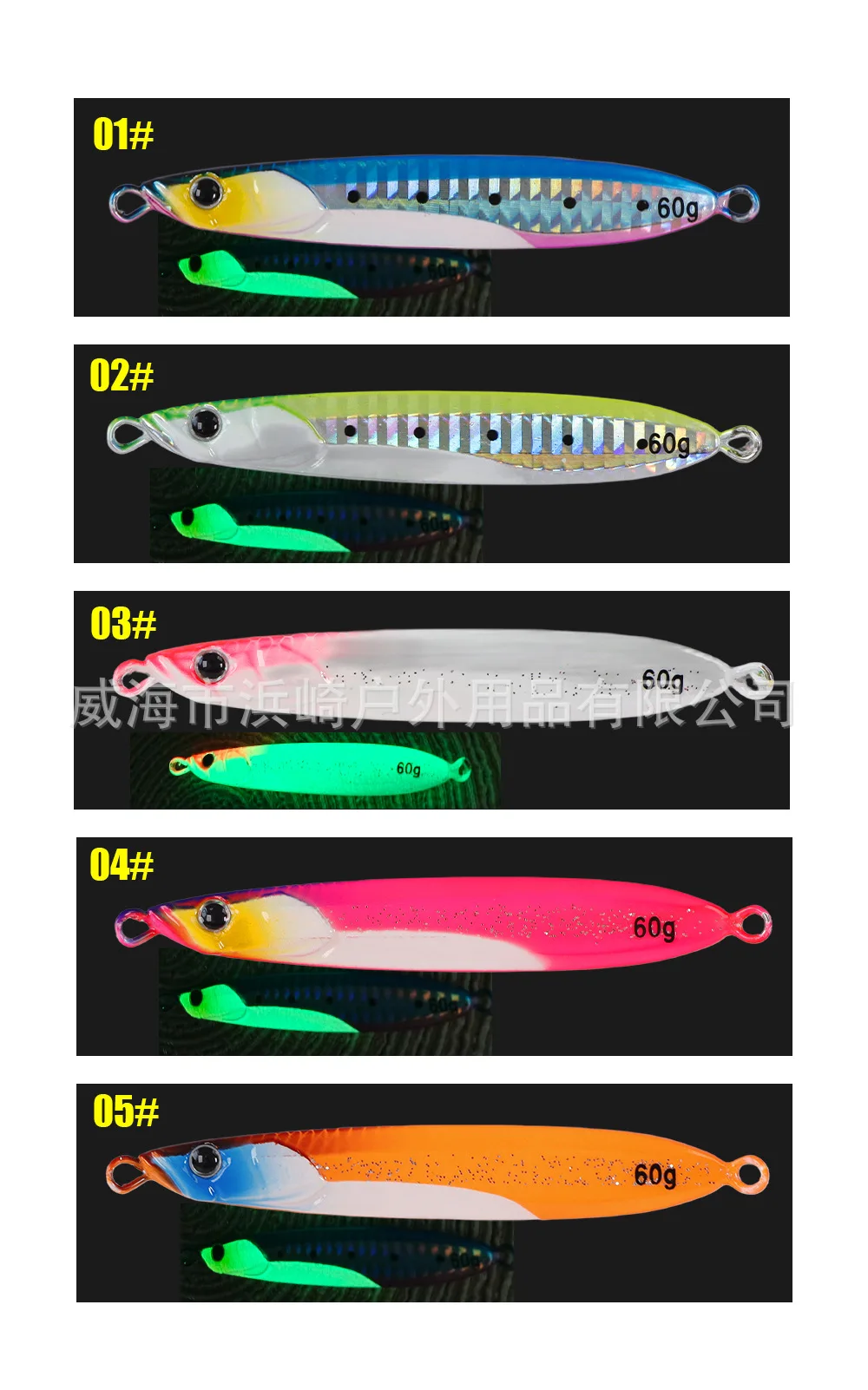 Tolure Long-Cast Jigging Metal Artificial Hard Bait Lure 40g-150g ABS Pencil Lure - view 4