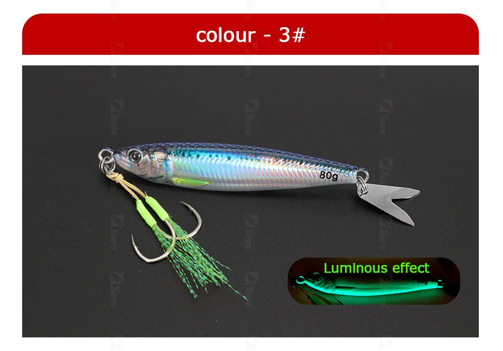 Trail-Blazing Little Sprite Iron Plate Lure Slow Shake Long-Cast ABS Pencil Lure - view 2