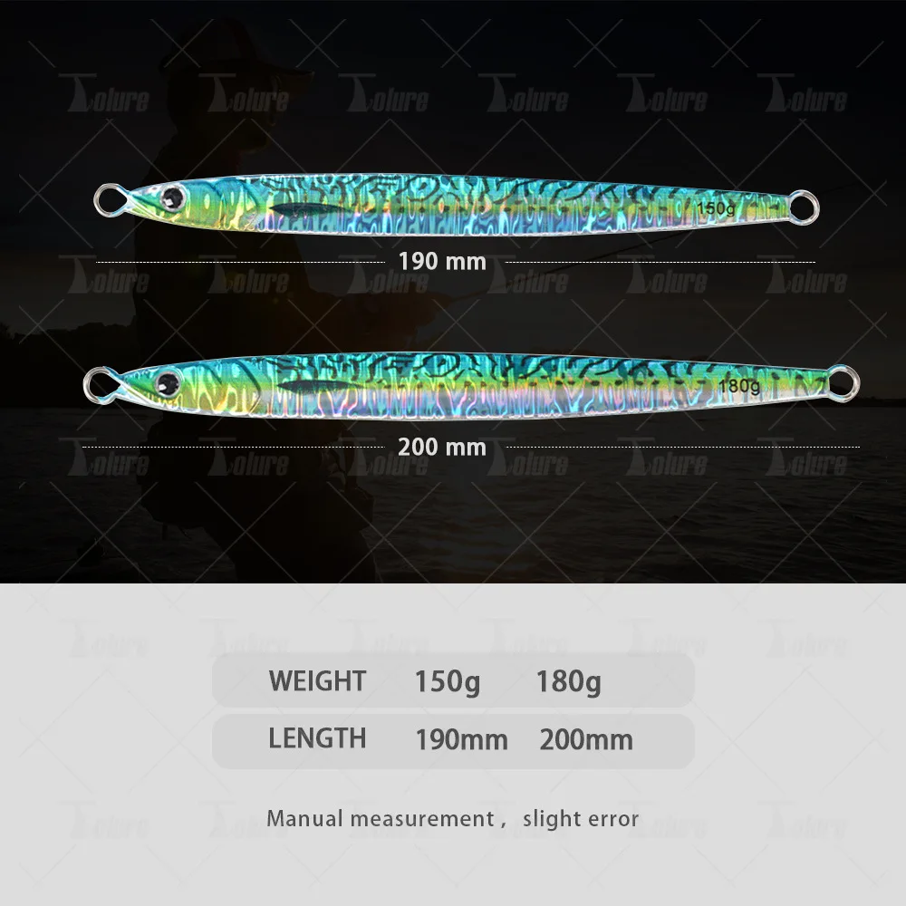 Lure Bait TK Fast-Sinking Metal Plate Noctilucent UV Lead Fish ABS Pencil Lure - view 11