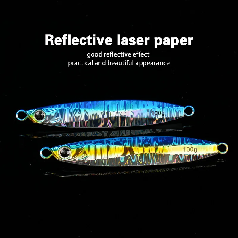 Japanese-Style Laser 60g 100g Iron Plate Lure Boat Fishing Sea ABS Pencil Lure - view 12