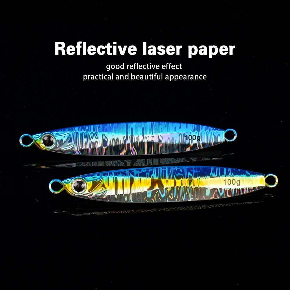 Japanese-Style Laser 60g 100g Iron Plate Lure Boat Fishing Sea ABS Pencil Lure - view 2