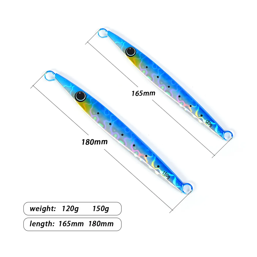 Fast-Sinking Artificial Hard Bait Jig Lure 150g Long-Cast Laser ABS Pencil Lure - view 13