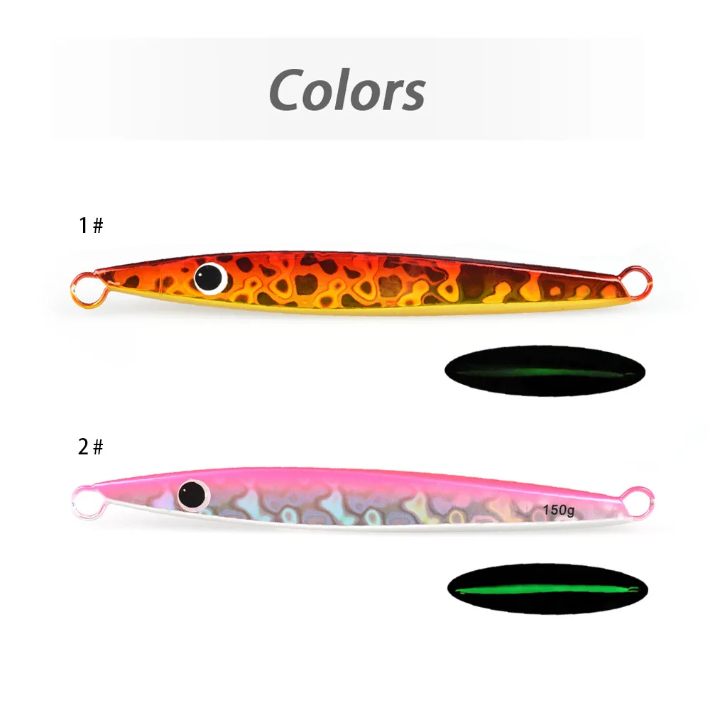 Fast-Sinking Artificial Hard Bait Jig Lure 150g Long-Cast Laser ABS Pencil Lure - view 2