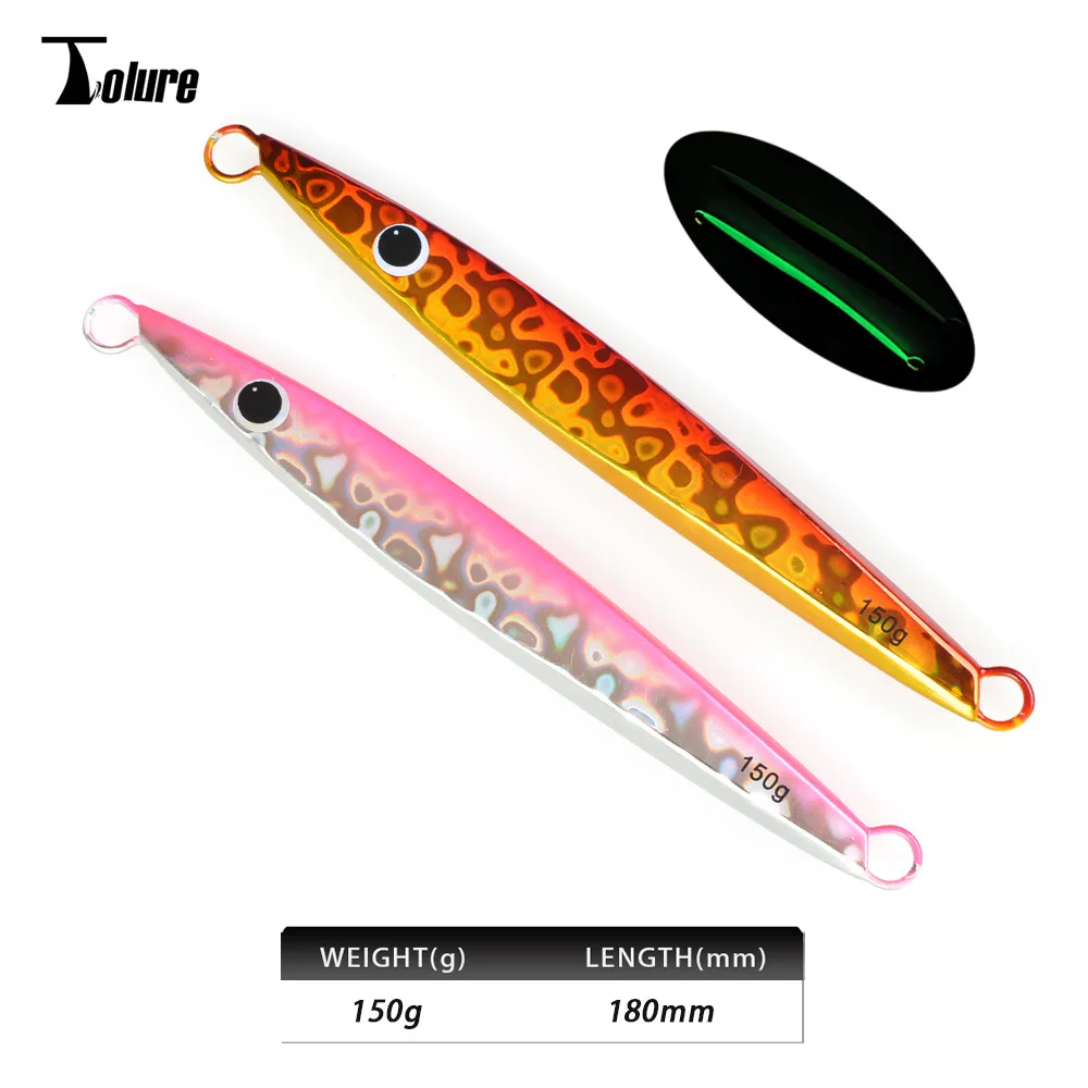 Fast-Sinking Artificial Hard Bait Jig Lure 150g Long-Cast Laser ABS Pencil Lure - view 5